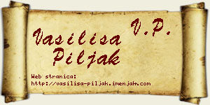 Vasilisa Piljak vizit kartica